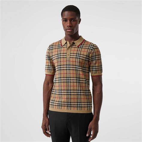 burberry t shirt mens polo|burberry polo shirt men large.